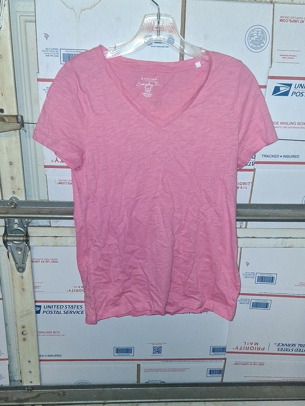 Sonoma Size PXS Pink V-Neck Short Sleeve Tee ( SKU A 40)